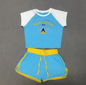Conjunto <span class=keywords><strong>de</strong></span> 2 piezas <span class=keywords><strong>de</strong></span> verano para <span class=keywords><strong>mujer</strong></span>, Camiseta básica <span class=keywords><strong>de</strong></span> algodón para bebé, ajustados Tops cortos, camisetas raglán <span class=keywords><strong>de</strong></span> manga corta y pantalones cortos, conjuntos <span class=keywords><strong>de</strong></span> pantalones para <span class=keywords><strong>mujer</strong></span> - Product Image 6
