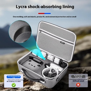 กระเป๋าเก็บของแฟชั่น PU สำหรับ <span class=keywords><strong>DJI</strong></span> Flip UAV, กระเป๋าเก็บอุปกรณ์เสริมที่ใช้แบตเตอรี่แบบพกพาใช้งา<span class=keywords><strong>น</strong></span>ได้กับโดรน <span class=keywords><strong>DJI</strong></span> - Product Image 3