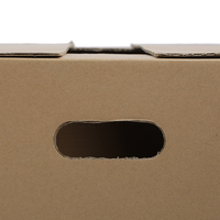Boîte en carton ondulé imperméable recyclée en gros boîte en carton ondulé enduit de cire pour fruits et légumes