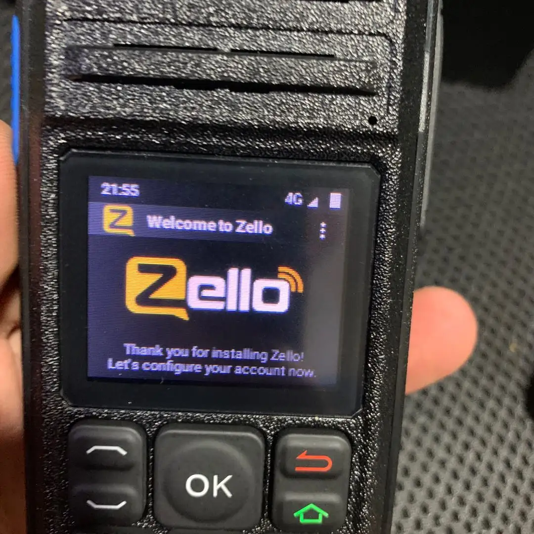 Zello radio, rádio, 4g, alcance ilimitado, wi-fi, gps, função dental, portátil, internet, wakietalkie
