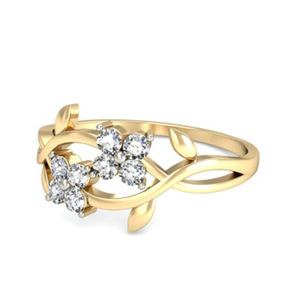 Anello a Spirale Floreale per Donne, Gioielli Minimalisti Scintillanti alla Moda, Vendita all'Ingrosso - Product Image 3
