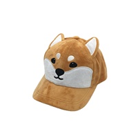 Casquette de baseball en peluche Shiba Inu mignonne, chapeau de dessin animé 3D, cadeau doux et chaud pour enfants et adultes
