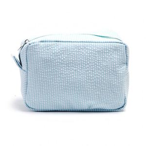 Nouvelle Trousse de Maquillage Populaire BSCI – Sac de Voyage Portable pour Articles de Toilette et Cosmétiques en Seersucker - Product Image 1