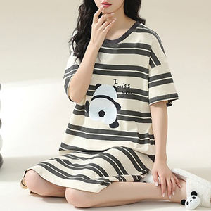 Nuevo camisón de pijama de algodón para niña de verano, ropa de salón informal, camisón de mujer para mujer - Product Image 5