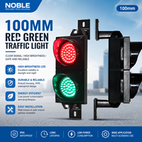 Feux de signalisation routière LED rouges et verts de 4 pouces / 100 mm, mini, de petite taille, pour usage industriel ou parking