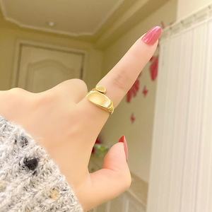 Anillos de joyería de acero inoxidable para niña y mujer, joyas de boda de latón, joyería - Product Image 6