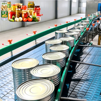 Ligne de production automatique de conditionnement de légumes en conserve ENAK avec PLC pour les applications alimentaires en bocaux en verre