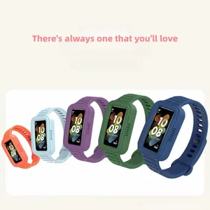 Bracelet de protection intégré pour Huawei <span class=keywords><strong>Band</strong></span> <span class=keywords><strong>6</strong></span> 7 8 9 10 <span class=keywords><strong>Honor</strong></span> <span class=keywords><strong>Band</strong></span> <span class=keywords><strong>6</strong></span> 7 Series, bracelet de sport en TPU résistant, Correa - Product Image 6