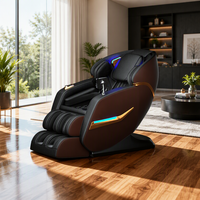 Chaise de massage portable de luxe pliable pour le corps, mécanisme de massage 3D, commande vocale intelligente, écran tactile de 7 pouces