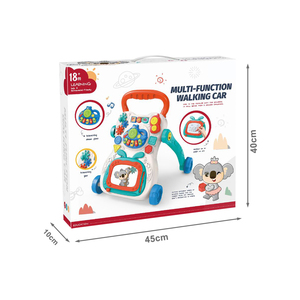 Andador Musical de 4 Ruedas para Bebés con Pizarra de <span class=keywords><strong>Dibujo</strong></span>, Carro Multifuncional de Aprendizaje para Caminar, Cochecito de Mano, Juguete para Bebés - Product Image 6