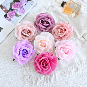 11cm rose di seta artificiale fiori di nozze alla rinfusa panno decorativo rose moltiplicano i colori per la scuola posteriore della parete di nozze arco - Product Image 6