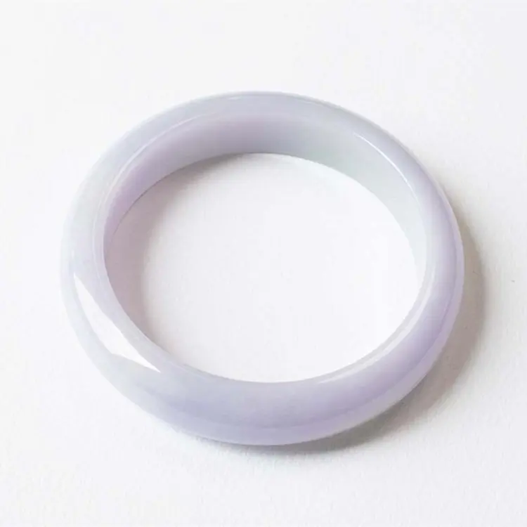 Authentic burma A Grade jadeite jade purple jade bracelet bangle gemstone lavender spring color violet jade Bracelet Bangles