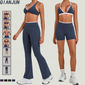 Ensemble de sport pour femme personnalisé, haute élasticité, respirant, yoga, entraînement, <span class=keywords><strong>7</strong></span> pièces, plusieurs styles, tenue de sport, séchage rapide - Product Image 1