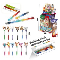 Set Blok Bangunan Mini 12-Piece dari Plastik ABS Kreatif STARMERRY, Mainan Edukatif STEAM Model Hewan Tema Alam, Hadiah untuk Anak Usia 5-7 Tahun
