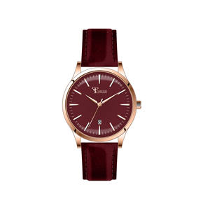 Reloj Unisex con Caja de Aleación, Movimiento de Cuarzo, Esfera de Cristal, Calendario, Correa de Cuero, Moda Casual, para Negocios y Fiestas - Product Image 5