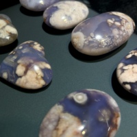 Capuchon de flacon de parfum en agate polie naturelle sculptée, pierre de méditation Sakura, pour bricolage DIY