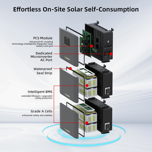 Batería LiFePO4 de 5kWh, 10kWh, 15kWh con inversor solar de 4.6kW, BMS inteligente, IP65, CAN y alimentación de CA, todo en uno, en stock en la UE. - Product Image 6