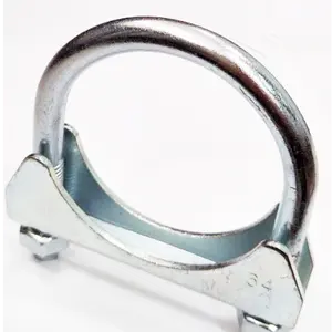 3" U-Bolt Clamp with galvanized steel round bolt for exhaust pipe installation Exhaust pipe clamp