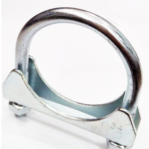 Collier de serrage à boulon en U de 3 "avec boulon rond en acier galvanisé pour l'installation de tuyaux d'échappement - Product Image 1