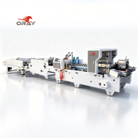 Máquina Económica Automática ORAY para Pegado de Cajas de Cartón Corrugado, Plegadora y Encoladora con Ajuste Eléctrico, Doble Función para Pequeñas Fábricas