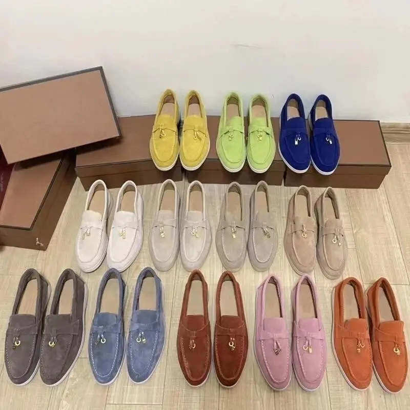New Arrival Fashion Comfortable Ladies design shoes for women Casual Shoes For Women Man loro rlat loafers