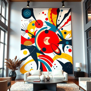 Arte de Pared con Paisaje de Cascada, Lienzo Decorativo de Bosque Tranquilo, Obra de Arte Decorativa para el Hogar, Pintura <span class=keywords><strong>al</strong></span> Óleo - Product Image 5