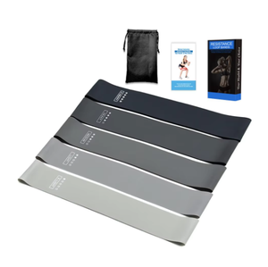 PINJIAN Venta caliente Gradiente Gris Negro Ejercicio Core Sliders Discos deslizantes <span class=keywords><strong>Banda</strong></span> de resistencia elástica Bandas de cadera Bandas de yoga - Product Image 4