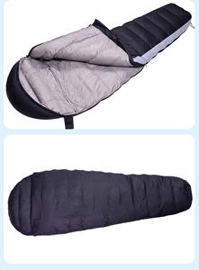 Sac de couchage extra-long, modèle de camping individuel confortable, tissu en nylon, adapté au camping. - Product Image 5
