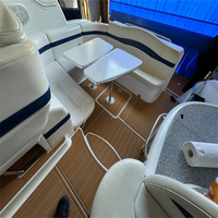 Tapis de pont en mousse EVA imitation teck pour plateforme de bain et cockpit de bateau, style SeaDek MarineMat Gatorstep, auto-adhésif, modèle 2007 Formule 40