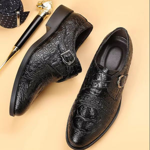 รองเท้าหนังผู้ชายสุดหรู รุ่นใหม่ล่าสุด ปี 2025 พร้อมลวดลายแกะสลักอย่างประณีต - รองเท้าอ็อกซ์ฟอร์ดอเนกประสงค์สำหรับใส่ลำลองและงานทางการ - Product Image 5