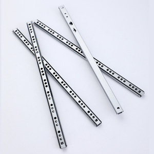 Nhà Sản Xuất Của Phong Cách Hiện Đại Nhỏ Hai Phần Ngăn Kéo Trượt Đường Sắt <span class=keywords><strong>17Mm</strong></span> Rộng Im Lặng Trượt Đường Sắt Với Giảm xóc Đệm Thép Bóng 20% - Product Image 3