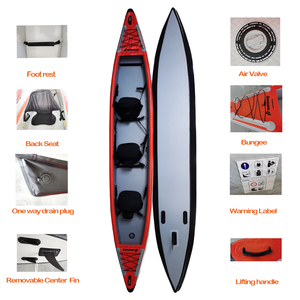<span class=keywords><strong>Kayak</strong></span> inflable de tres personas de <span class=keywords><strong>alta</strong></span> presión con tecnología Drop Stitch, de 0.9 mm de grosor y 80 cm de ancho, para drifting. - Product Image 5