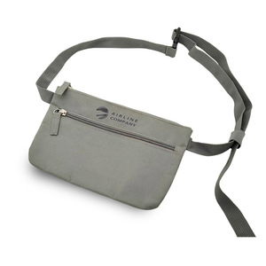 Airline Company Waist Bag 20x5x13.5 Cm 600D Fabric Multipurpose Travel <b>Storage</b> Bag For Business Trips And Travel - Product Image 1