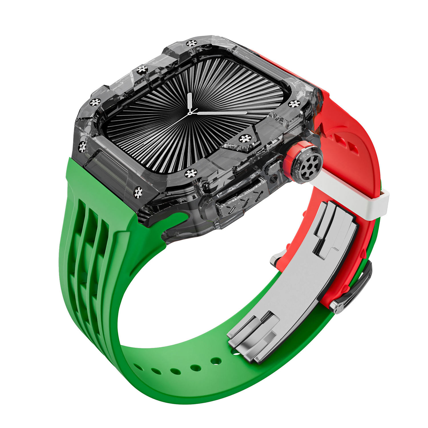 (Transparent Black) Red Green