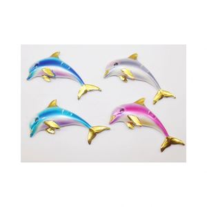 Tiny Animal Theme Ornament Figurines Hand Painted Dolphin Mold Souvenirs Resin <b>Crafts</b> Home Decor Business Gifts Model Pattern - Product Image 4