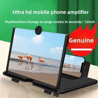 Boîtier de projection vidéo 3D HD de 10 pouces avec lentille de protection anti-lumière bleue en plastique pour écran de téléphone – Idéal pour regarder en mode mains libres