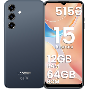 Lagenio A10 điện thoại thông minh Android 15 6.52 "điện thoại di động 13MP + 5MP máy ảnh không thấm nước điện thoại di động 4G điện thoại thông minh - Product Image 1