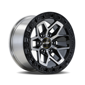 ล้อแม็กซ์ฟอร์จ LSR6007 6x139.7 ET0 ET-12 ขนาด 17 18 20 นิ้ว สีดำปัดเงา สำหรับ Ford Bronco F150  สินค้าขายดี มีจำนวนจำกัด - Product Image 1