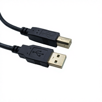 Câble d'imprimante USB 2.0 noir de haute qualité Comton 0.5m 1m 1.5m 1.8m 2m plaqué or type a mâle vers type B mâle câble USB 2.0