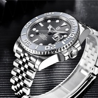 Montre mécanique de sport de luxe pour homme PAGANI DESIGN PD-1651, aiguilles, acier inoxydable, verre saphir, mouvement automatique