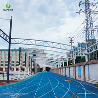 Tente tunnel sportive extérieure en membrane PVC avec structure en aluminium pour pistes de course et installations sportives des écoles secondaires en Chine