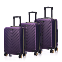 Luxueux personnalisable ABS valise à main à la mode ensemble de bagages de voyage Spinner roulette résistant à l'usure sac de voyage d'affaires