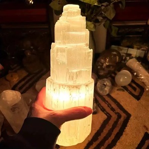 Tinh thể tự nhiên Tháp Trắng selenite điểm handmade đá quý tháp thô selenite khuếch tán đá cho món quà - Product Image 1