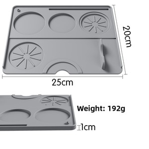 Tapis multifonctionnel carré en silicone de style chinois pour machine à café, idéal pour l'égouttage et le séchage sur comptoir de cuisine - Product Image 6