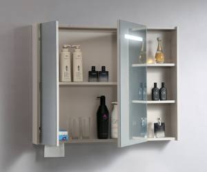 Miroir intelligent mural en chêne moderne, meuble de salle de bain avec un design résistant à l'eau pour un usage commercial et résidentiel - Product Image 3