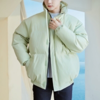 Veste d'hiver personnalisée coupe-vent à col montant pour homme, veste chaude imperméable pour l'extérieur, veste décontractée style streetwear