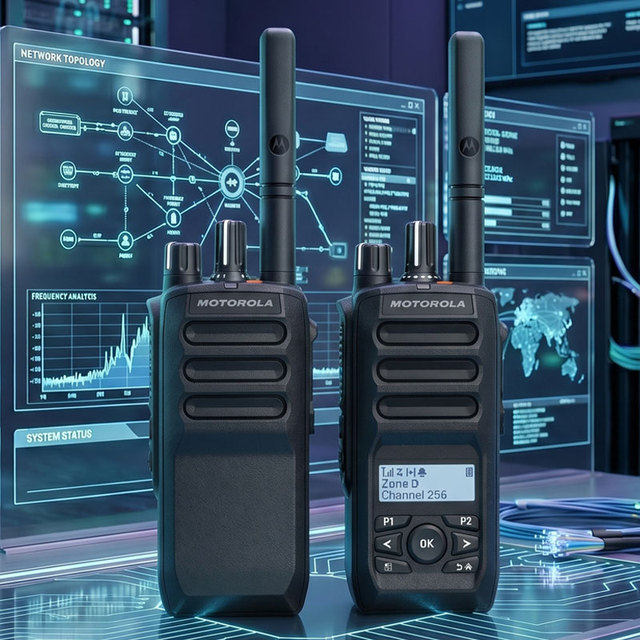UHF VHF Intercom Digital Two-way Radio Long-range Walkie-talkie for Motorola MOTOTRBO R5 R5-LKP R5-NKP Portable Radio