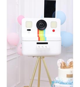 JLJ Photobooth partage en temps réel Machine à selfie prenant en charge la fonction d'album photo avec étagère à objectif Glam et imprimante pour appareil photo - Product Image 5