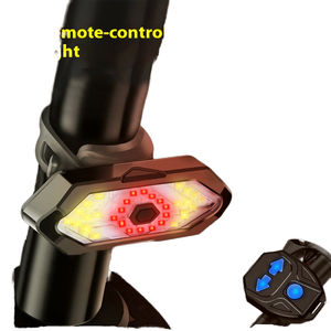 Luz trasera LED ultrabrillante para bicicleta, resistente al agua, recargable, señal de giro inteligente para bicicleta de montaña, carretera, conducción nocturna, batería de ciclismo - Product Image 1