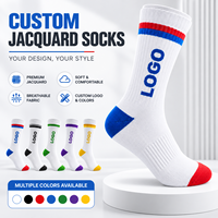 Chaussettes de sport personnalisées en coton, blanches, à faible MOQ, pour la gym, avec étiquette privée, livraison gratuite